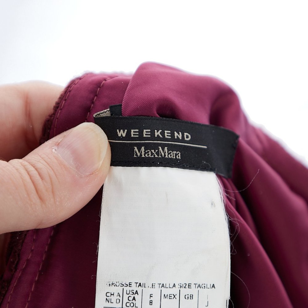 MaxMara Weekend Plum Lace Skirt Size 6 - Picture 5 of 6